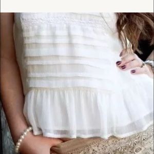 AMERICAN EAGLE Sheer Ivory Top size S/P